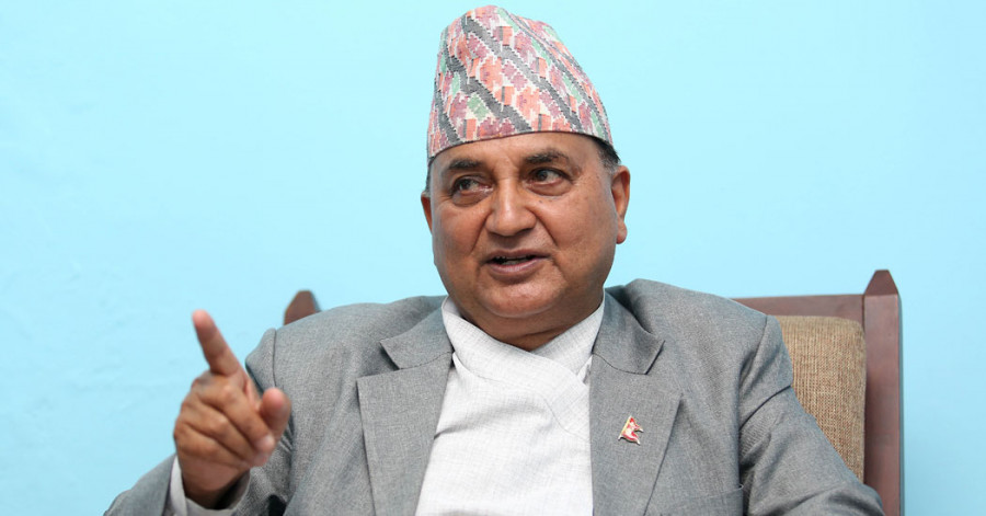 Image of एमाले वरिष्ठ उपाध्यक्ष ईश्वर पोखरेलले अध्यक्ष पदमा उम्मेदवारी घोषणा (वक्तब्य सहित)