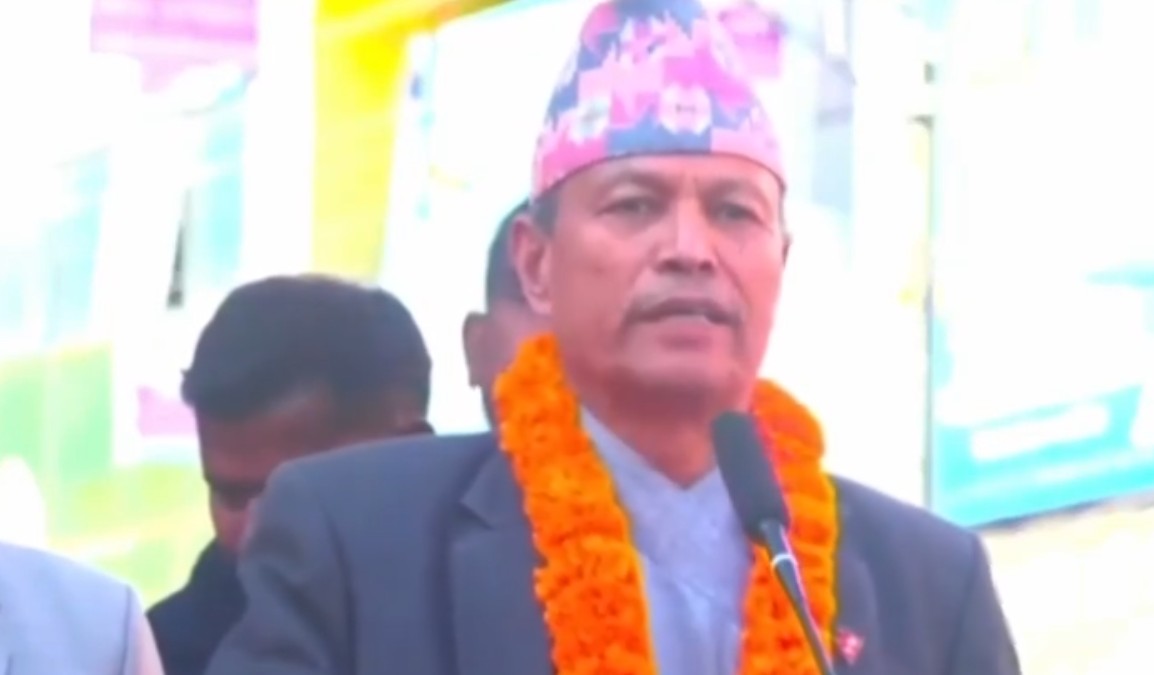 पोखरामा नेकपाको एकता सन्देशसभा, भीम रावलले ‘एमाले’  उल्लेख गरेपछि क्षणभरमा हलचल