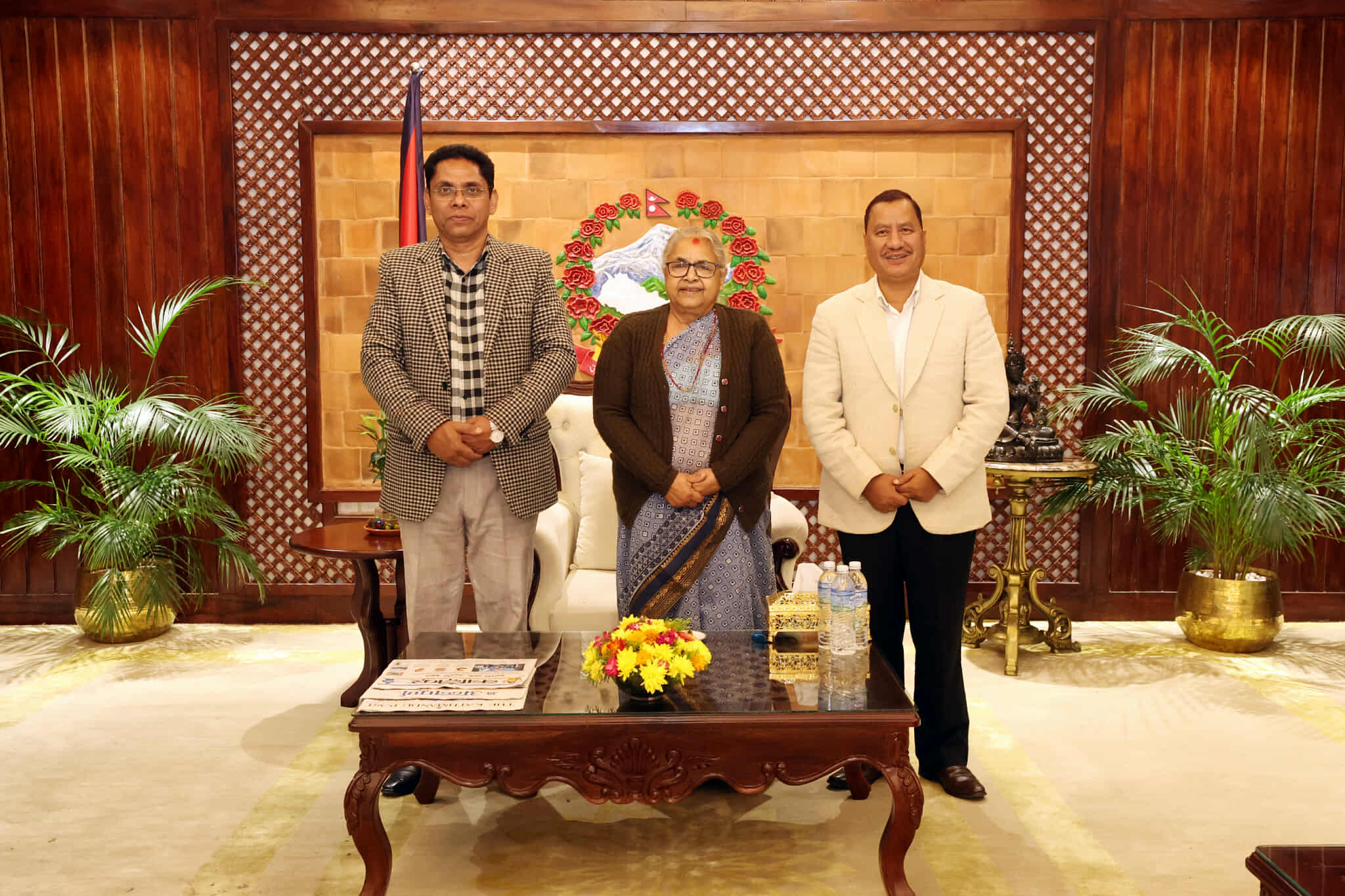 प्रधानमन्त्री सुशीला कार्की र नेकपा माओवादी शिर्ष नेताहरु बिच भेटवार्ता