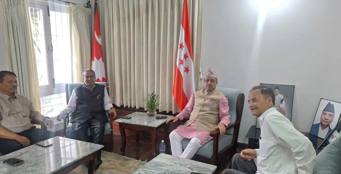 Image of कांग्रेस इतर पक्षको बैठक खड्का निवासमा, राष्ट्रिय भेलाबारे छलफल