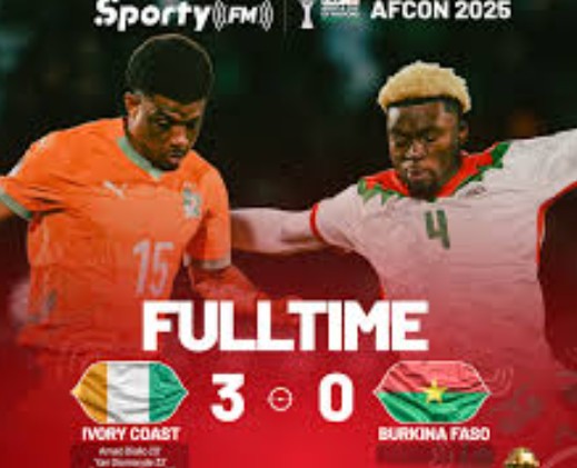 आइभरीकोस्टले बुरकानो बासोलाई ३–० ले पराजित