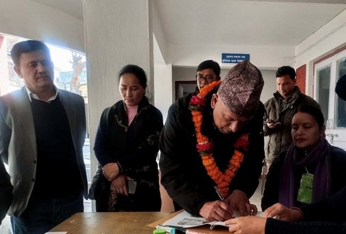 Image of हरिराज अधिकारी गोरखा–१ बाट प्रतिनिधि सभा चुनावमा उम्मेदवार