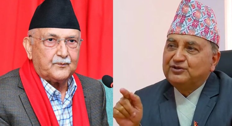 Image of अध्यक्ष ओली र नेता पोखरेल पक्षबीच आरोप प्रत्यारोप तीव्र