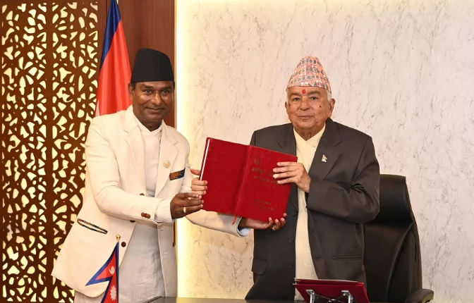 Image of राष्ट्रपति पौडेलसमक्ष मधेसी आयोगको वार्षिक प्रतिवेदन पेस