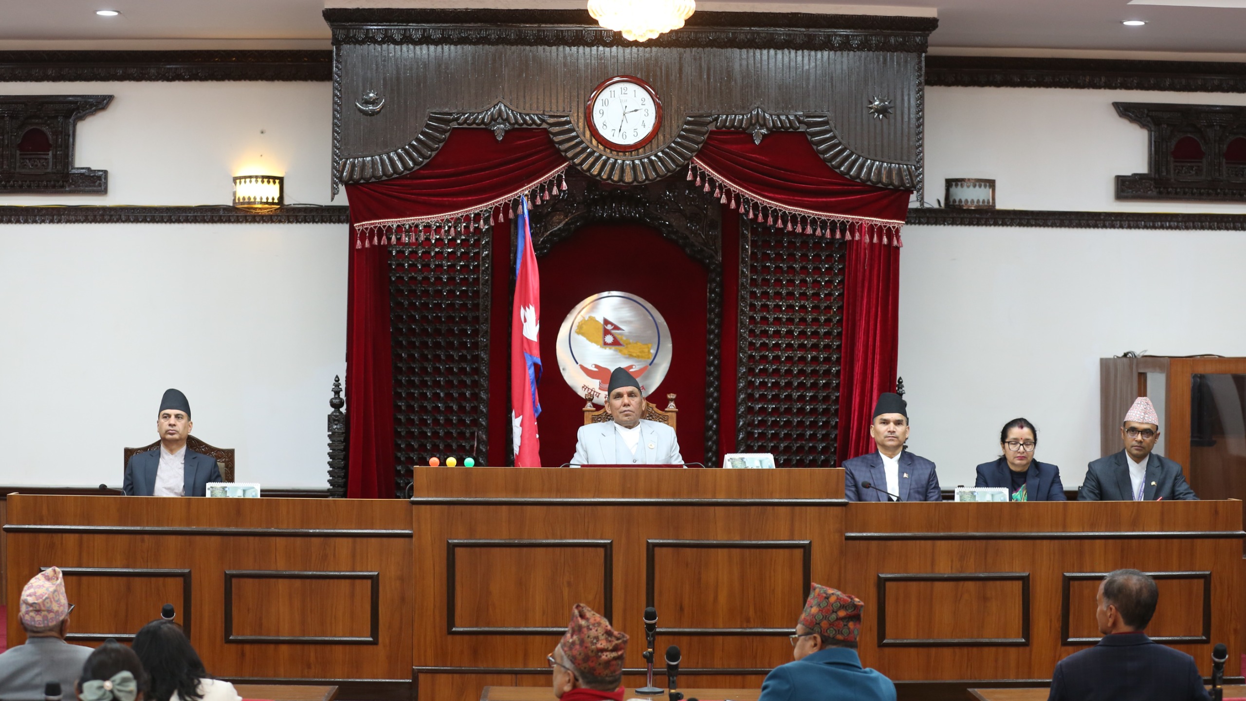 Image of सिंहदरबारमा नयाँ संसद् भवन निर्माणमा प्रगति राष्ट्रिय सभा अध्यक्ष दाहालले चासो