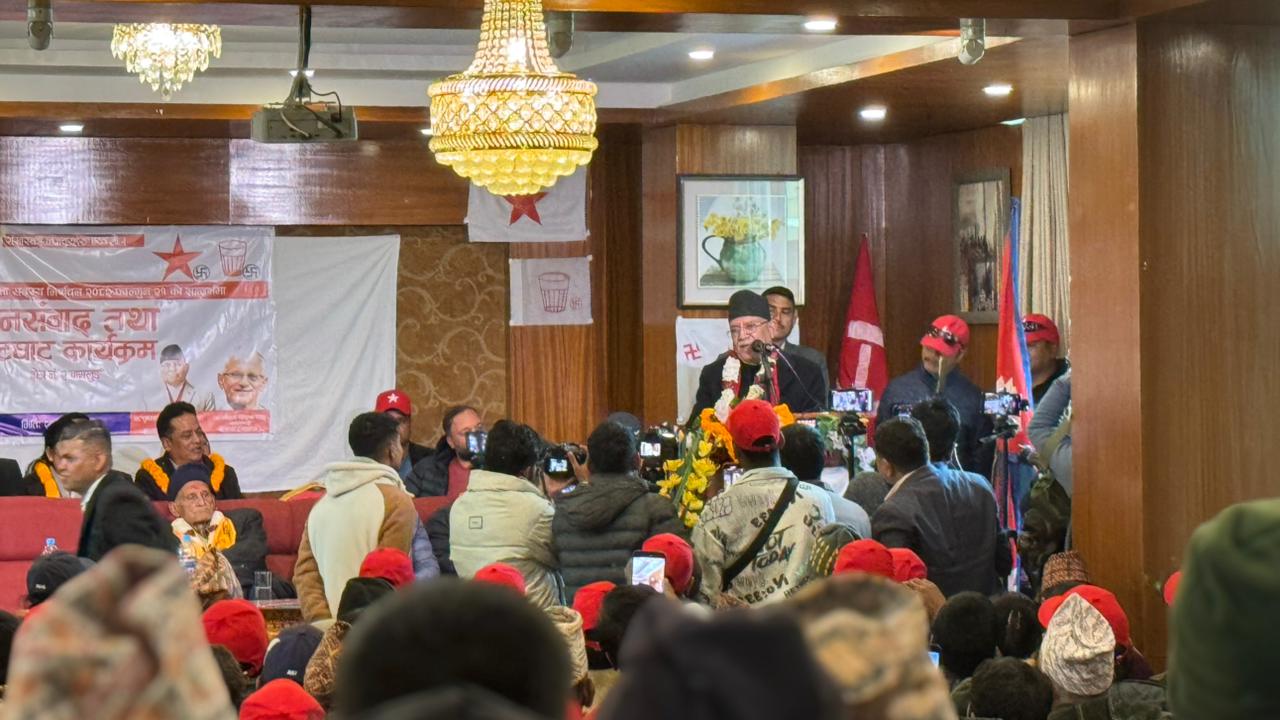 Image of निर्वाचन राष्ट्र रक्षा र स्वाधीनताको लडाइँः प्रचण्ड