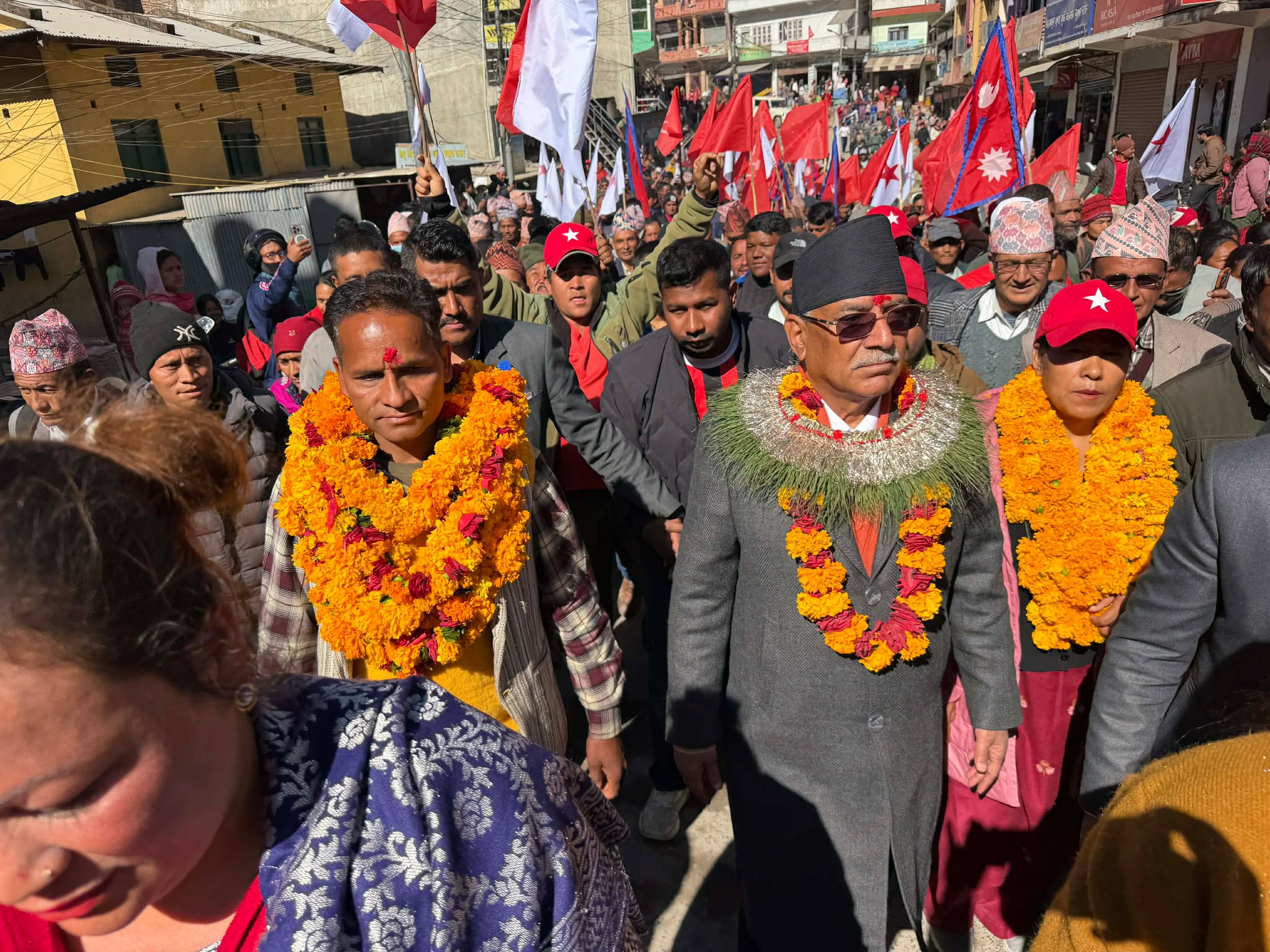 Image of प्रचण्डले गरे रुकुमपूर्वबाट मनोनयन दर्ता