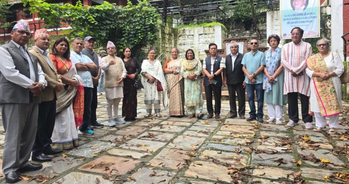 Image of बाँडेगाउँ पुगेर पूर्णबहादुर खड्काले लिए ‘पार्टी एकताको संकल्प’
