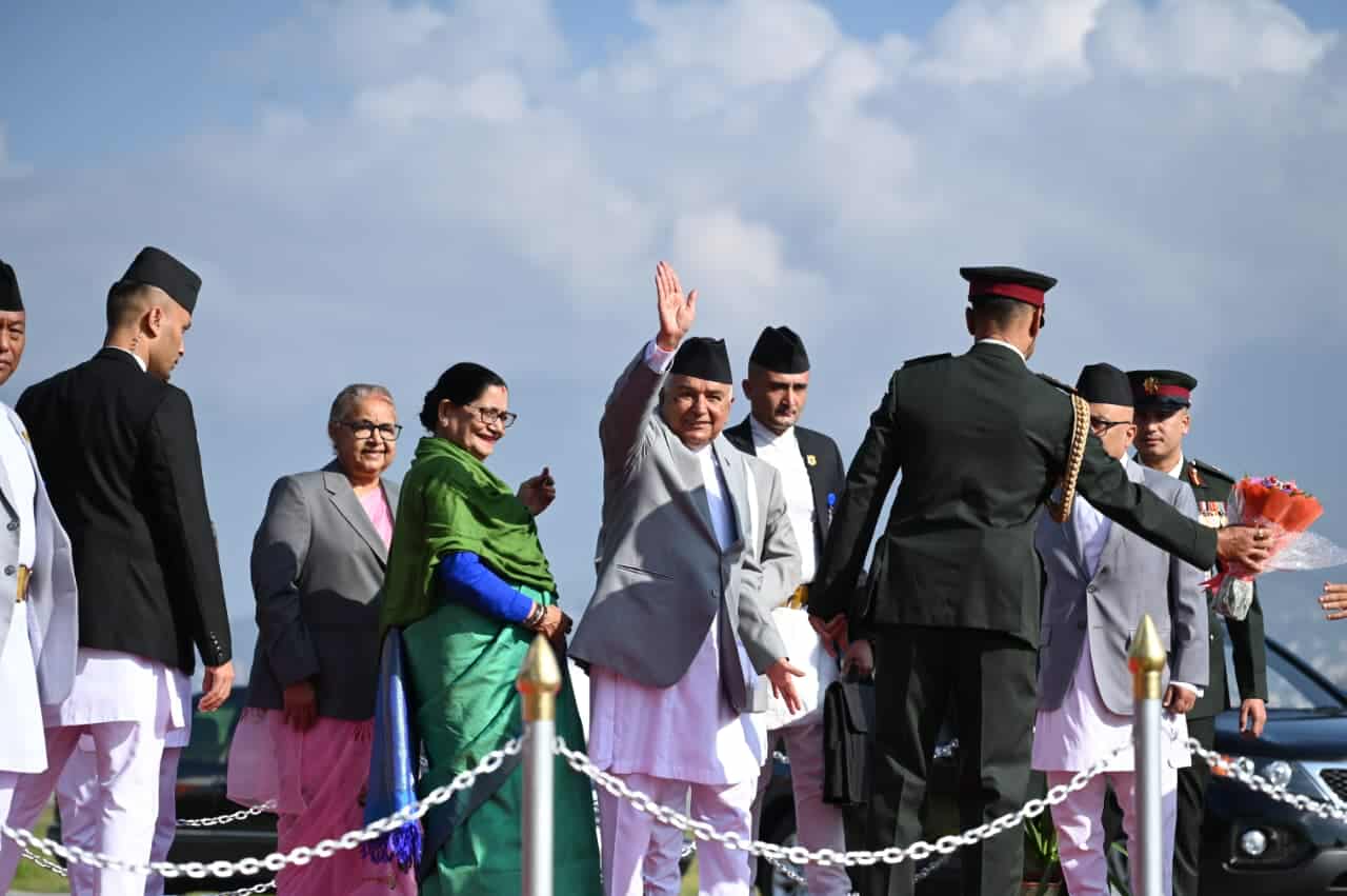 Image of राष्ट्रपति पौडेल ‘सामाजिक विकासका लागि दोस्रो विश्व शिखर सम्मेलन’मा सहभागी हुन कतार प्रस्थान