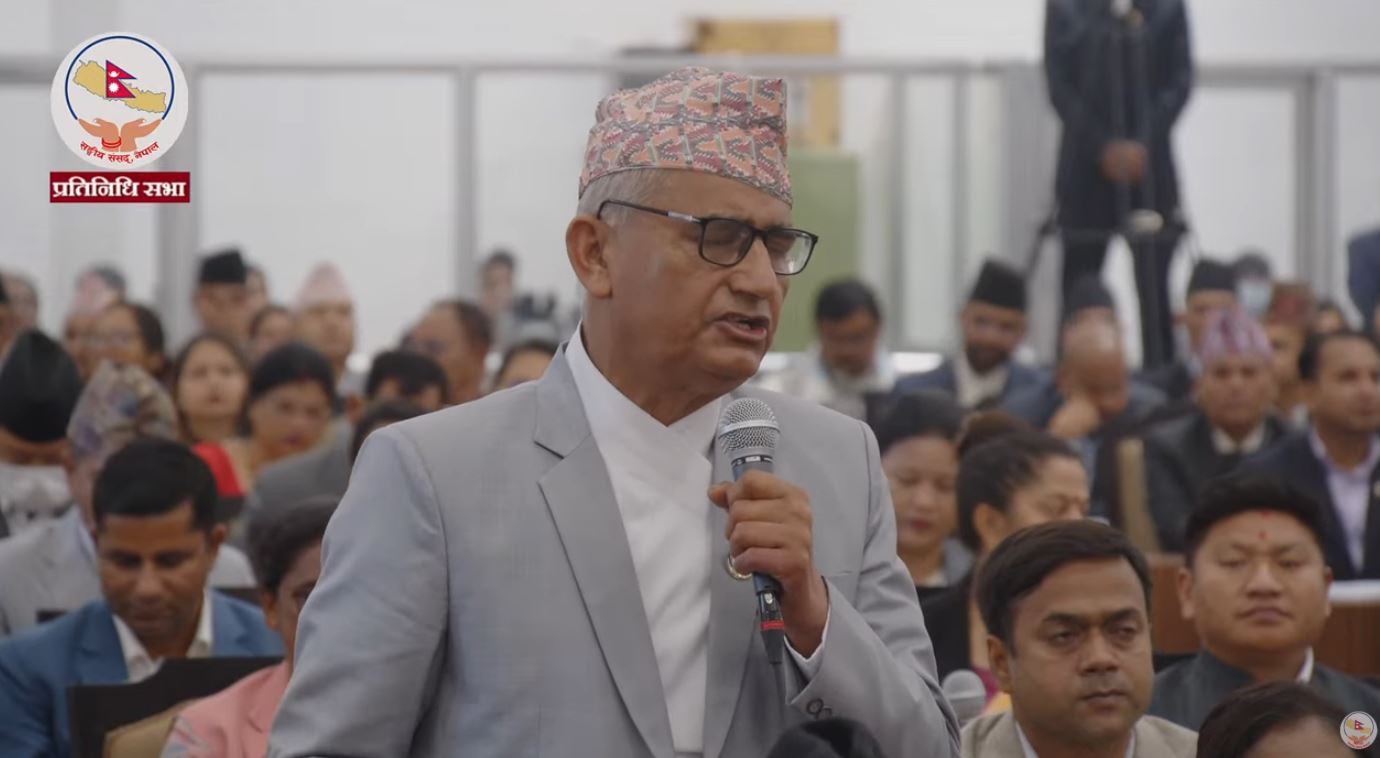 Image of प्रतिनिधिसभा बैठकमा एमालेले ओली र लेखकको रिहाइ माग्यो