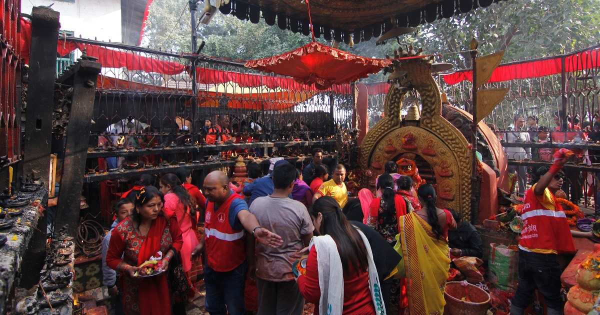 Image of दशैंको तेस्रो दिन, चन्द्रघण्टाको पूजा आराधना गरिँदै