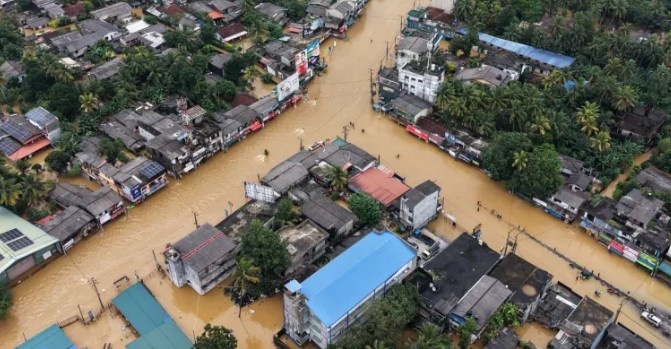 श्रीलंकामा ‘दित्वाह’ आँधीपछि बाढीपहिरो, मृत्यु १९३ पुग्यो