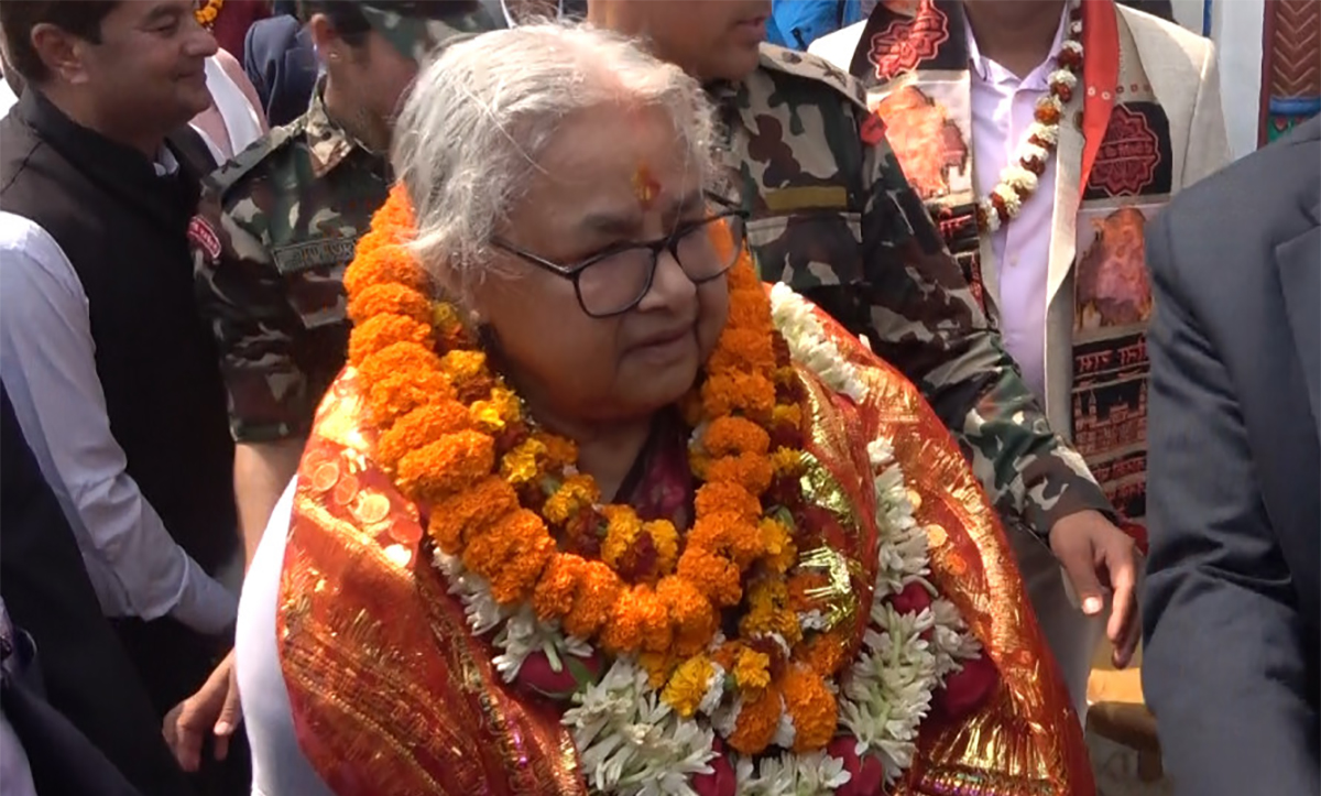 Image of प्रधानमन्त्री सुशीला कार्कीले गरिनन् जनकपुरधामको जानकी मन्दिरमा धार्मिक पूजाअर्चना